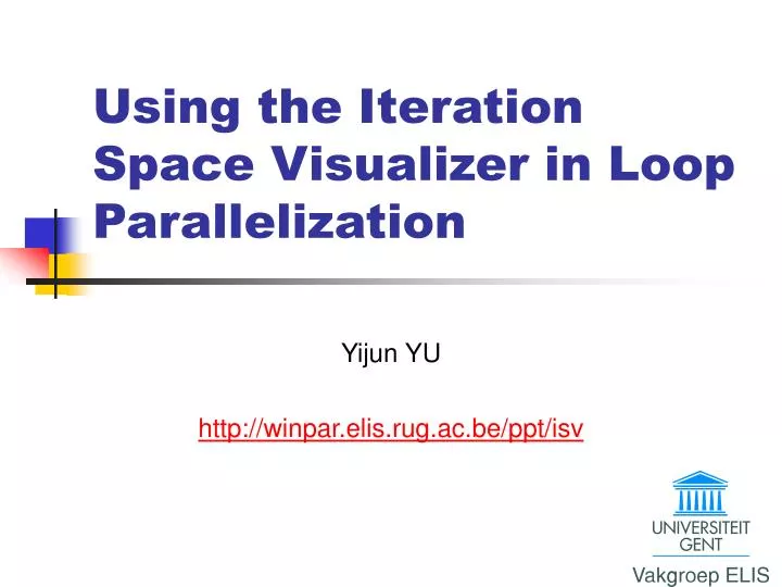 using the iteration space visualizer in loop parallelization