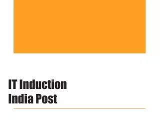 IT Induction India Post
