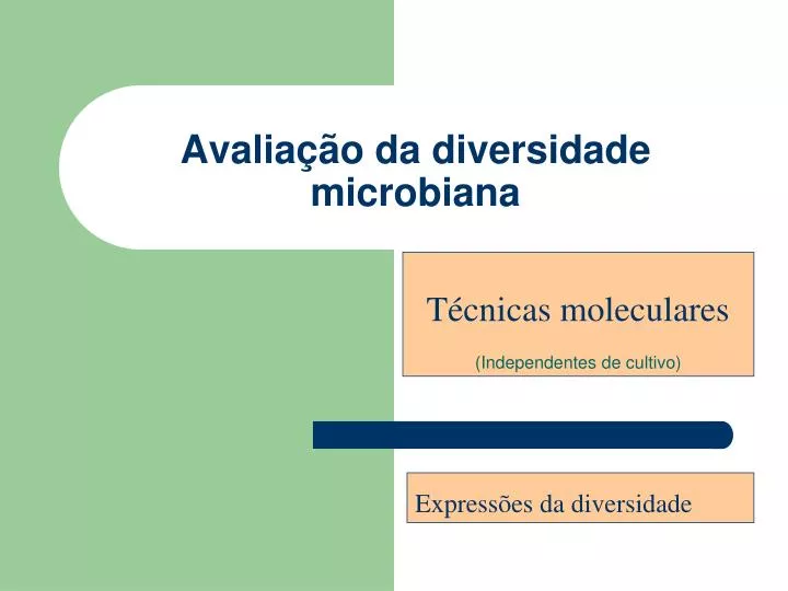 avalia o da diversidade microbiana
