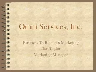 Omni Services, Inc.