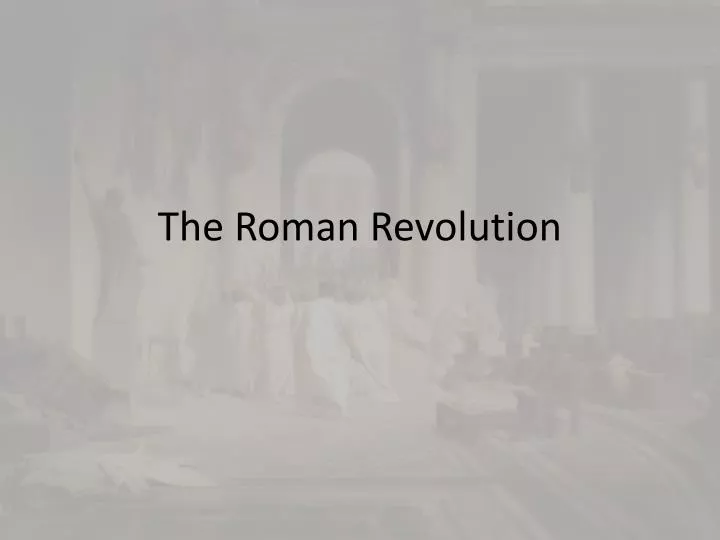 the roman revolution