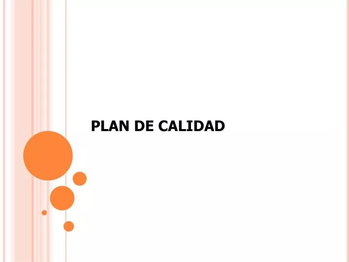 plan de calidad