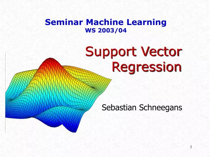 support vector regression
