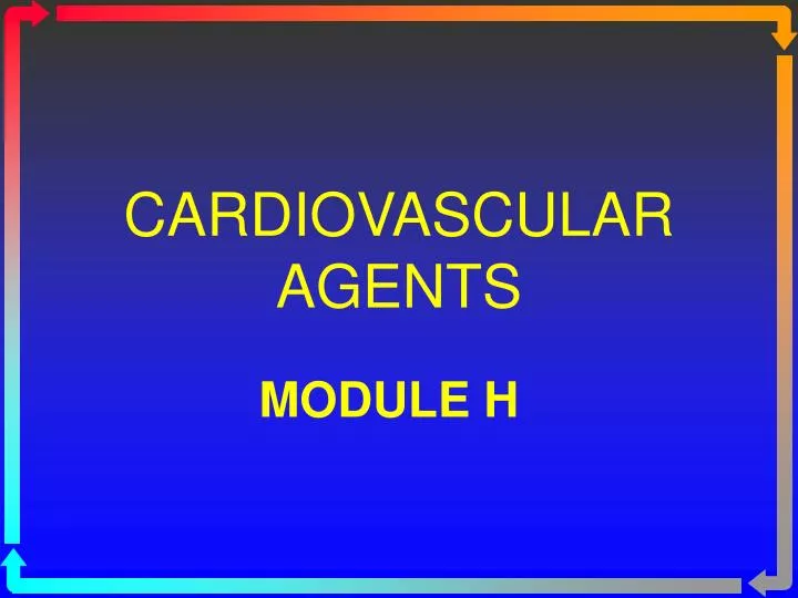 cardiovascular agents