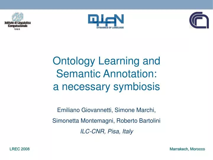 ontology learning and semantic annotation a necessary symbiosis