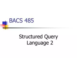 BACS 485