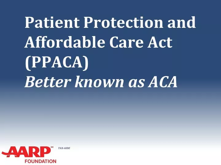 patient protection and affordable care act ppaca better known as aca