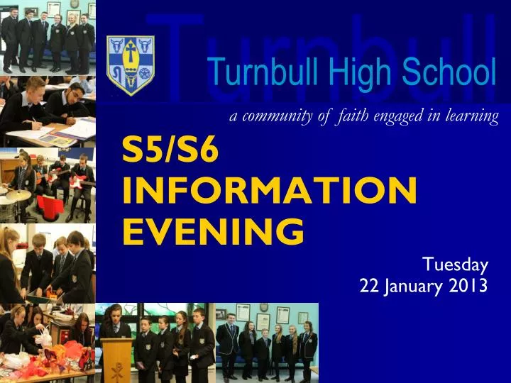 s5 s6 information evening tuesday 22 january 2013
