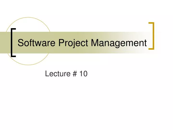 software project management