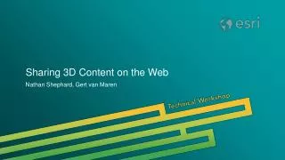 Sharing 3D Content on the Web