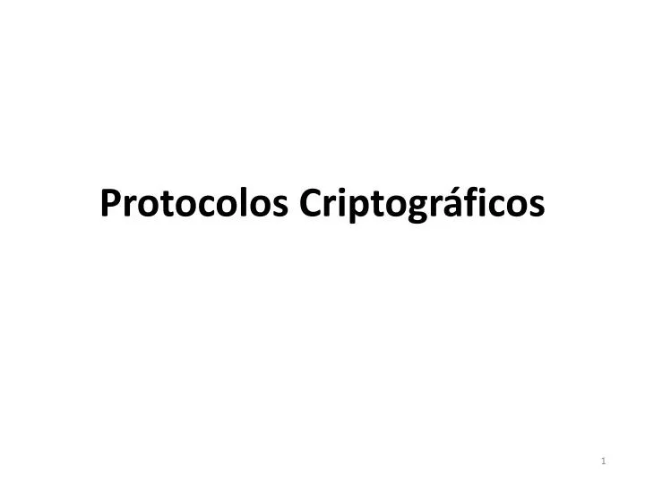 protocolos criptogr ficos