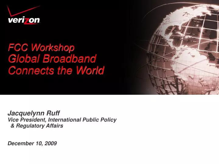 fcc workshop global broadband connects the world