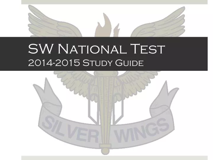sw national test 2014 2015 study guide