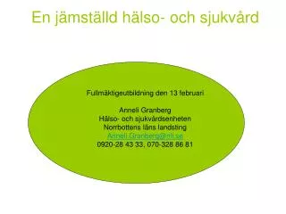 en j mst lld h lso och sjukv rd