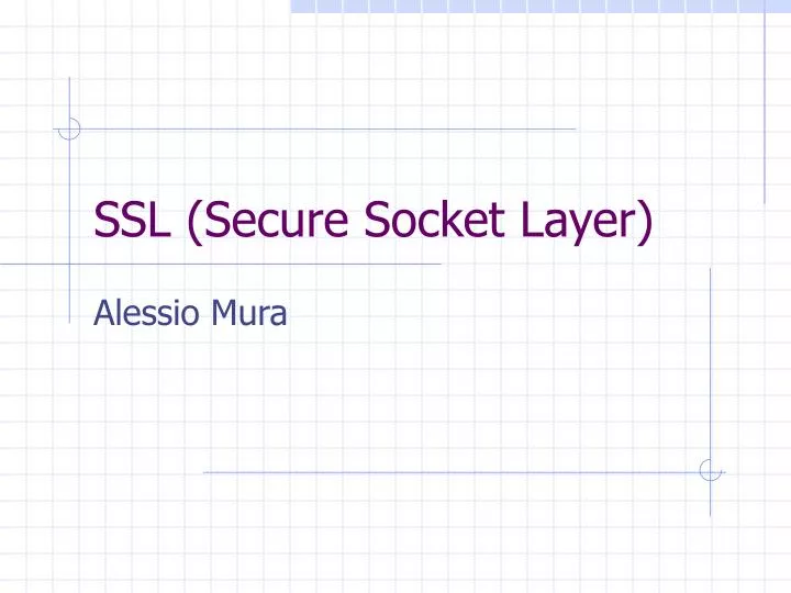 ssl secure socket layer