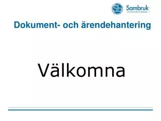 dokument och rendehantering