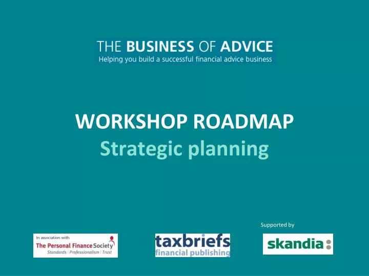 workshop roadmap strategic planning