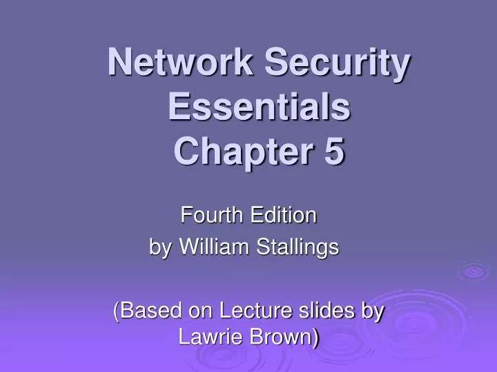 network security essentials chapter 5