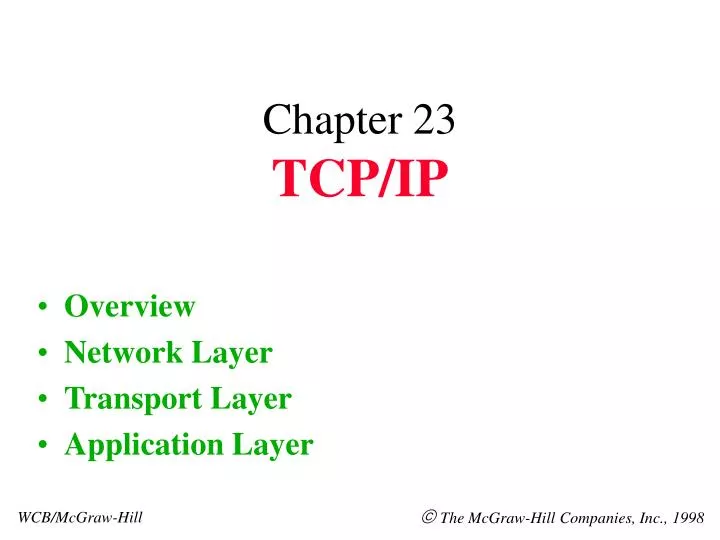 chapter 23 tcp ip