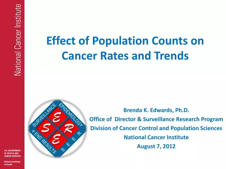 effect of population counts on cancer rates and trends