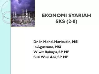 ekonomi syariah sks 2 0