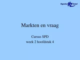 markten en vraag