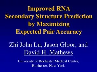 Improved RNA Secondary Structure Prediction by Maximizing Expected Pair Accuracy