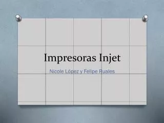 impresoras injet