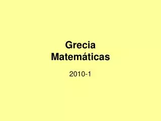 grecia matem ticas