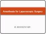 Anesthesia for Laparoscopic Surgery - slide 1