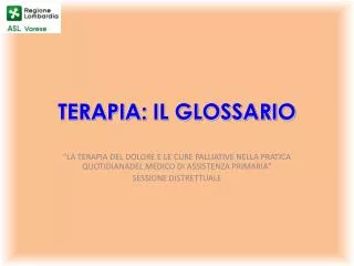 terapia il glossario