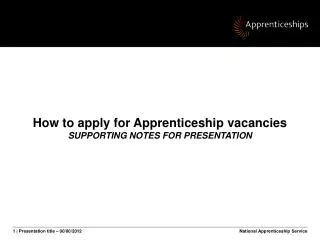 National Apprenticeship Service