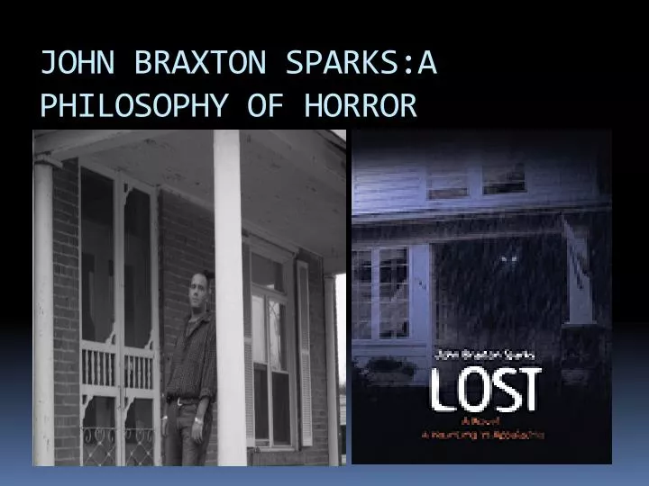 john braxton sparks a philosophy of horror