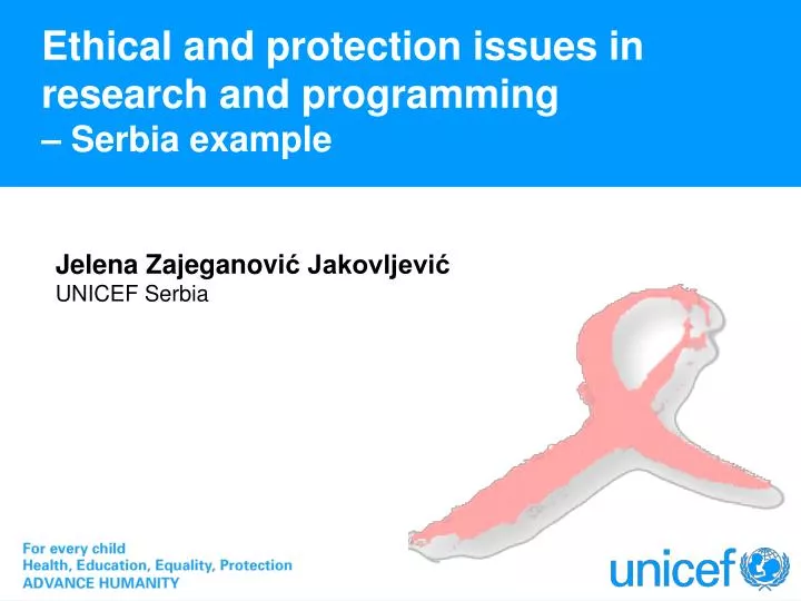 ethical and protection issues in research and programming serbia example