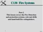 C130 Fire Systems - slide 1