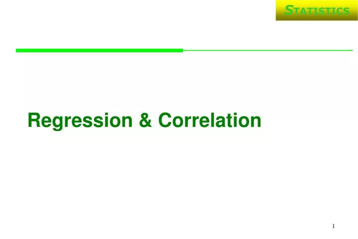 regression correlation