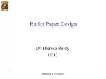 Ballot Paper Design - slide 1
