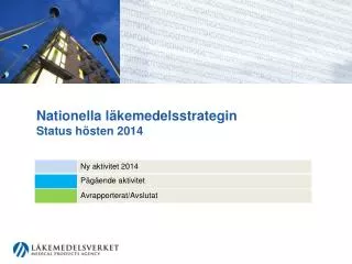 nationella l kemedelsstrategin status h sten 2014