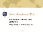 SOA – Benefits and Risks - slide 1