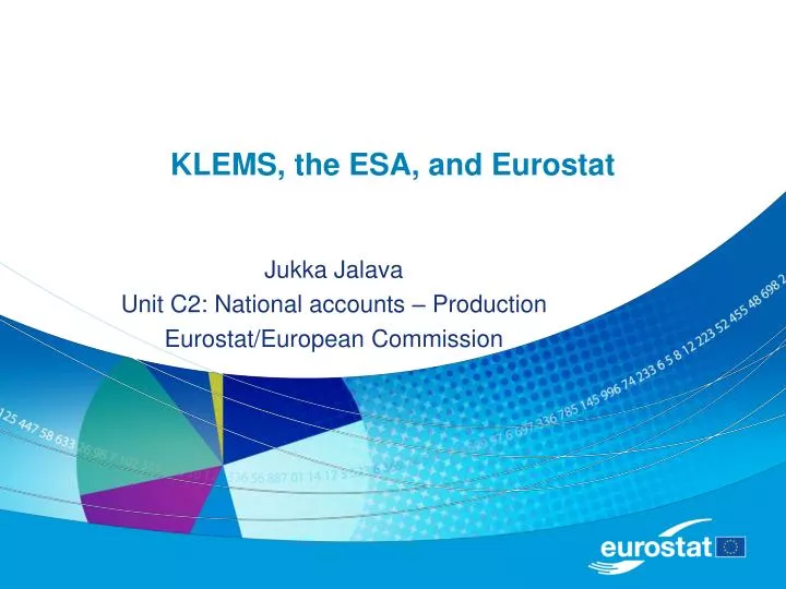 klems the esa and eurostat