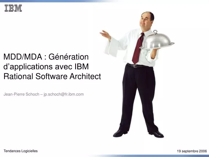 mdd mda g n ration d applications avec ibm rational software architect