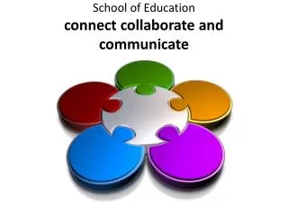 School of Education connect collaborate and communicate