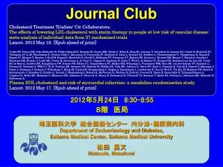 Journal Club