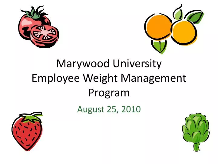 marywood university employee weight management program