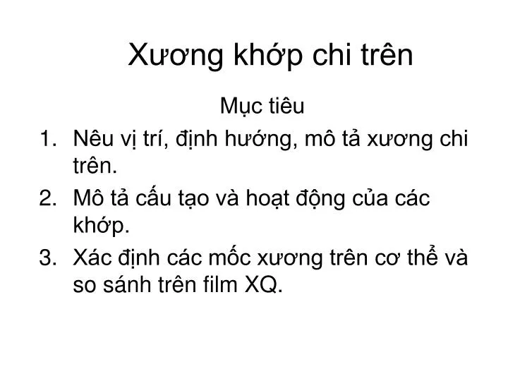 x ng kh p chi tr n