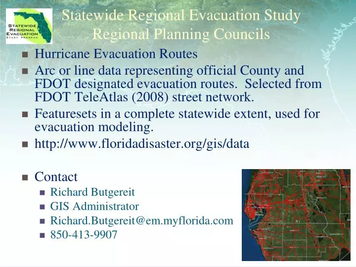 statewide regional evacuation study regional planning councils