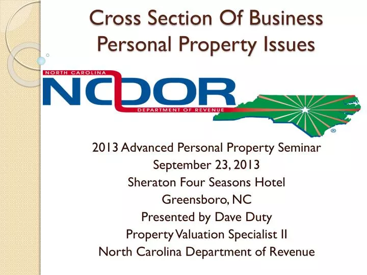 cross section of business personal property issues