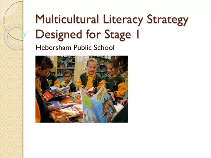 multicultural literacy strategy designed for stage 1
