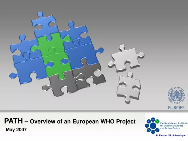 path overview of an european who project may 2007