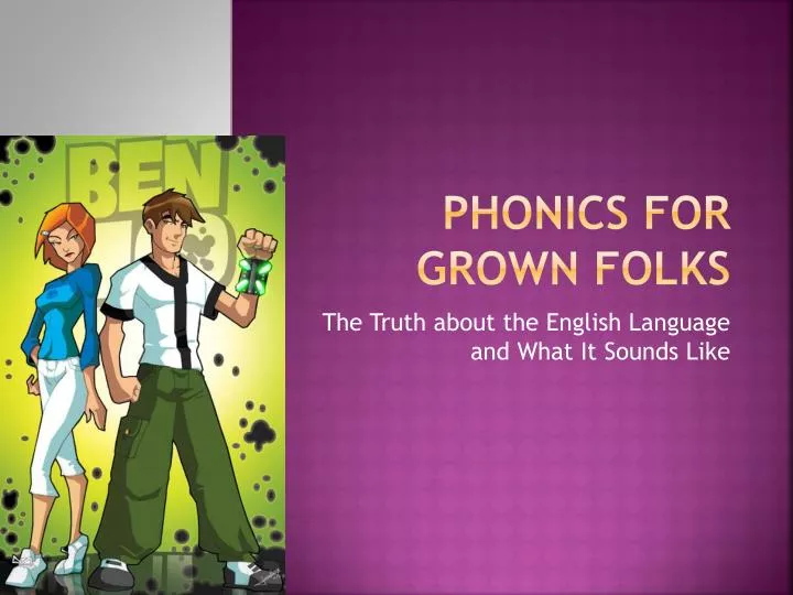 phonics for grown folks
